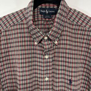 Ralph Lauren Blake XL Short Sleeve Button Down Seersucker